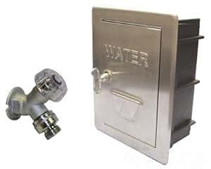 metal outdoor faucet box|outside faucet lock box.